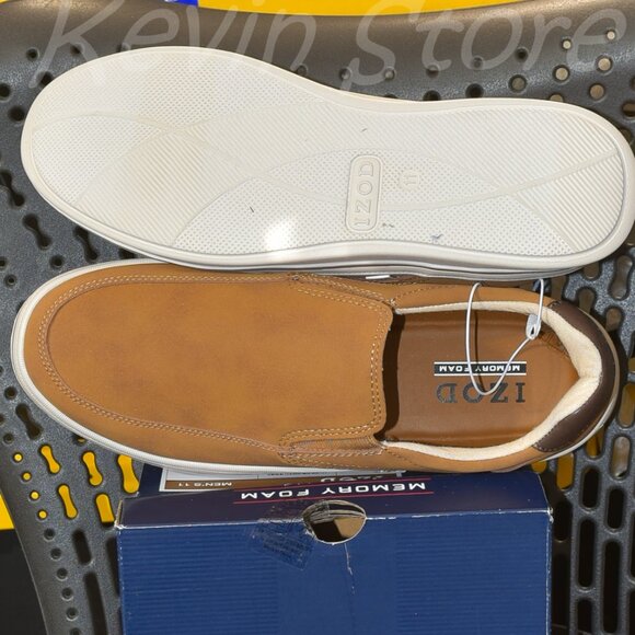 Izod Men's Slip On Shoe in Brown - Picture 5 of 6